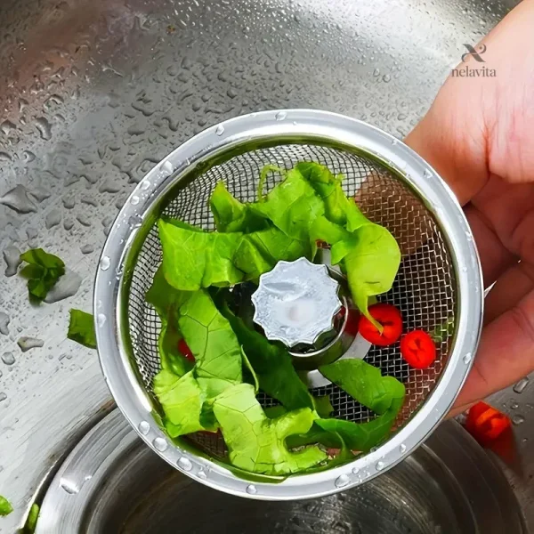 Panier Anti-Débris en Acier pour Lavabo