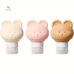 Flacons rechargeables bébé ours en silicone pour voyage