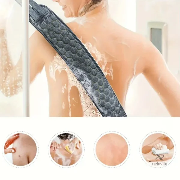Accessoire de Bain Moussant en Maille – Exfoliation Douce
