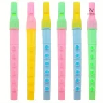 Flûtes colorées en plastique pour enfants, jouet musical