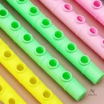 Jouet musical amusant en plastique, flûtes colorées