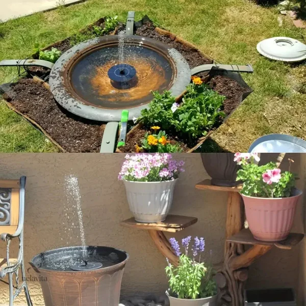 Pompe solaire pour pots et massifs de jardin