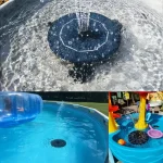 Accessoire de jardinage : fontaine solaire pour massifs
