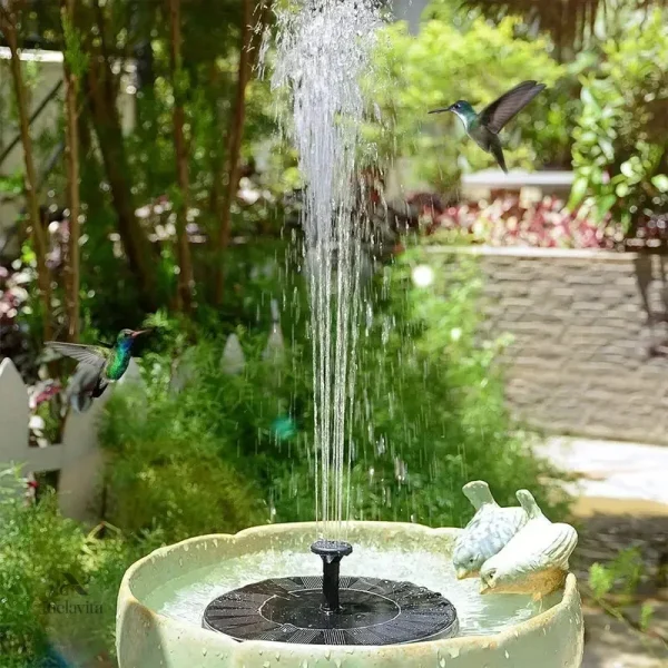 Pompe à eau écologique pour étangs et bains d'oiseaux