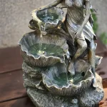 Fontaine solaire ange décorative pour jardin avec LED