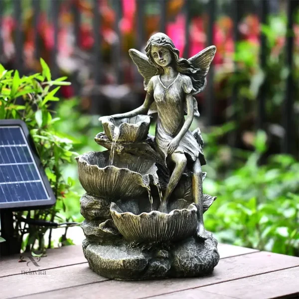Fontaine lumineuse extérieure à énergie solaire pour votre espace vert