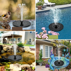 Fontaine solaire flottante pour bain d'oiseaux