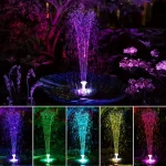 Éclairage LED coloré pour fontaine de jardin