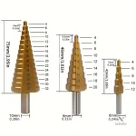 Forets titane pour perçage de métaux et inox, lot complet