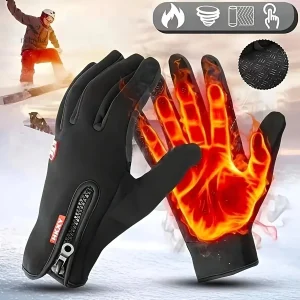 Gants Chauffants Thermiques Hiver – Tactiles & Ultra Chauds pour Hommes et Femmes, Antifroid Extrême