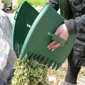 Gants ramasse-feuilles en plastique pour jardinage