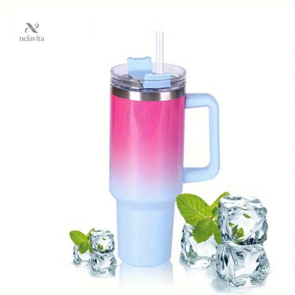 Gobelet isotherme dégradé arc-en-ciel pour boissons à emporter - vue 7