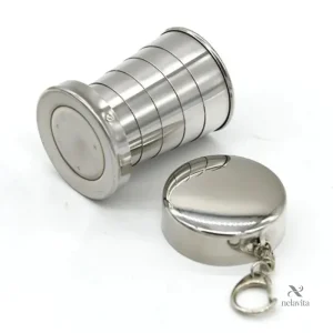 Gobelet pliable en acier inoxydable pour camping