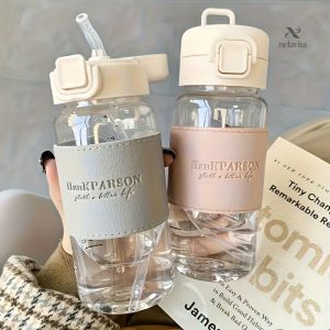 Gourde Antifuite avec Paille et Brosse de Nettoyage
