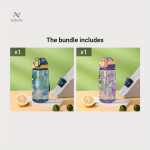 Gourde en plastique 600 mL, adaptée aux petits aventuriers