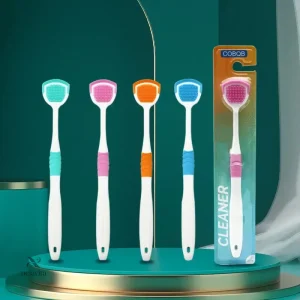 Gratte-langue en silicone pour une hygiène buccale optimale