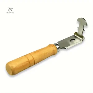 Grattoir à cire d’opercule avec manche en bois – Outil apicole indispensable pour désoperculer les cadres