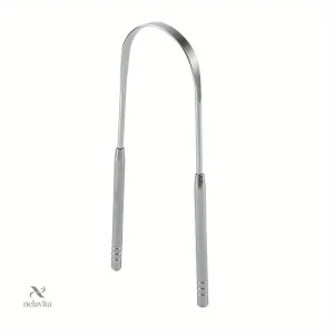 Grattoir Langue Inox 14 cm – Nettoyeur de Langue Antibactérien pour une Haleine Fraîche