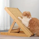 Griffoir inclinable en bois pour chat