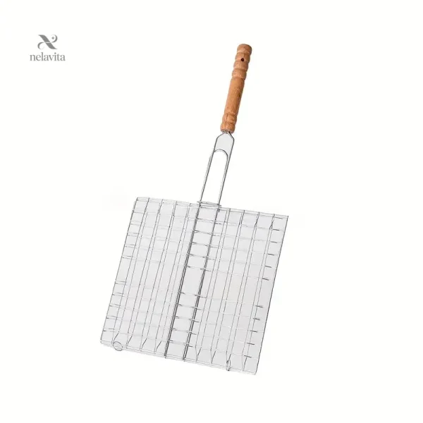 Grille pliable avec manche pour un usage facile en extérieur