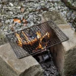 Grille résistante en acier inox pour repas en plein air
