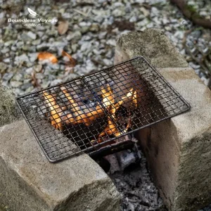 Grille résistante en acier inox pour repas en plein air