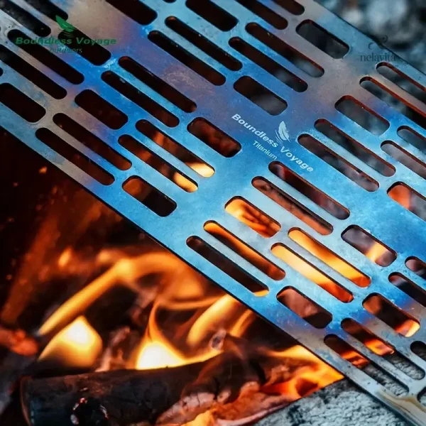 Grille de camping pratique pour barbecue en extérieur