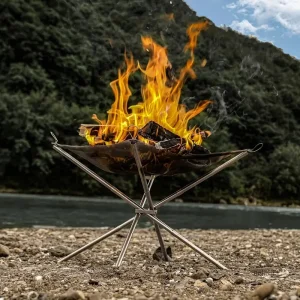 Grille de barbecue pliable portable pour pique-nique et camping