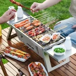 Cuisine d'extérieur facilitée avec grilles de barbecue
