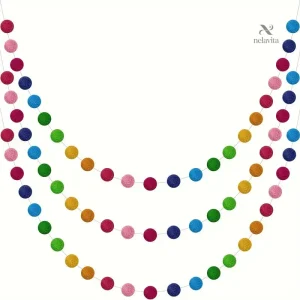 Guirlande boules multicolores pour décorations de fête
