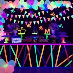 Fanions décoratifs lumineux pour événements festifs
