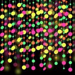 Décoration de fête : guirlande fluorescente réactive aux UV