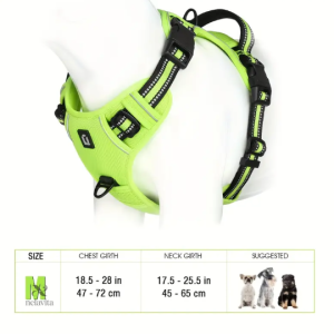 Harnais Réglable pour Chien – Sécurisé, Respirant et Confortable avec Sangles Réfléchissantes