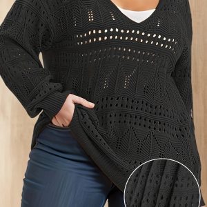 Haut Maille Femme Grande Taille Style Vintage