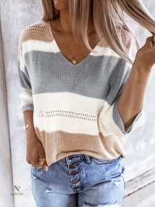 Pull à rayures pour un look tendance féminin