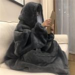 Hoodie Couverture Réversible Sherpa Kangourou