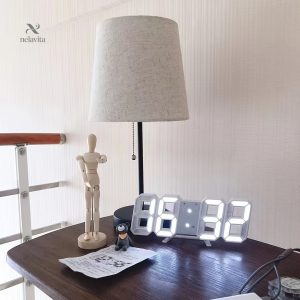 Horloge LED 3D Décorative Digitale