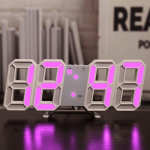 Horloge décorative numérique avec effet 3D