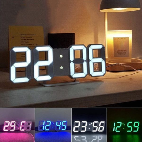 Horloge 3D lumineuse au design innovant