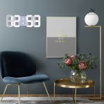 Horloge digitale décorative avec affichage LED
