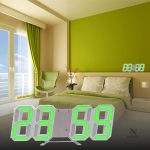 Horloge numérique à lumière LED stylée