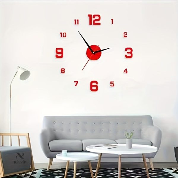 Horloge adhésive au style vintage Art Déco