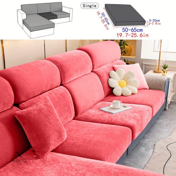Housse en velours pour meuble d'assise