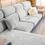Housse de canapé extensible grise élégante