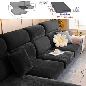 Housse de protection pour canapé en velours