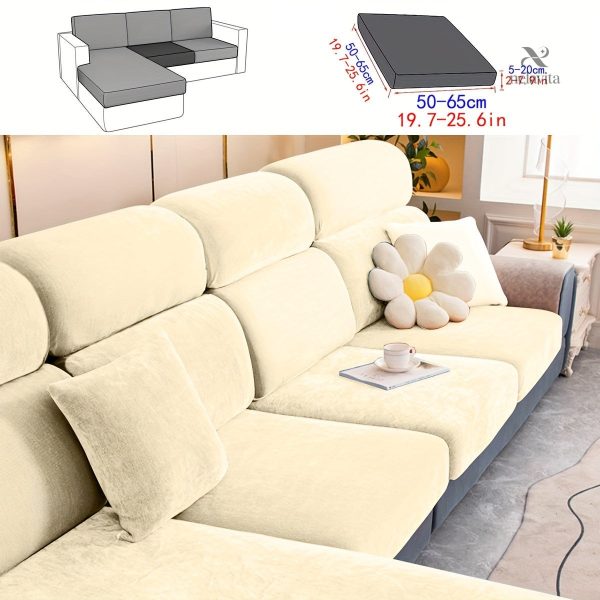Housse pour fauteuil extensible en velours