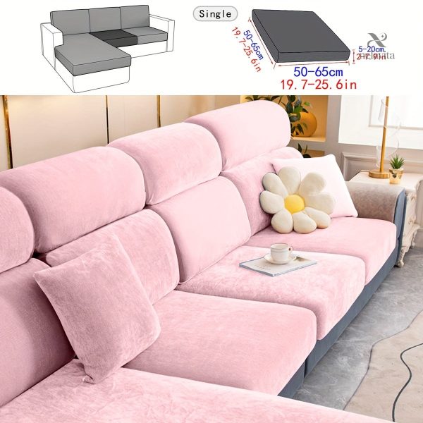 Housse de canapé en tissu gris chic