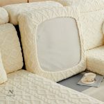 Housse de canapé chic en velours extensible