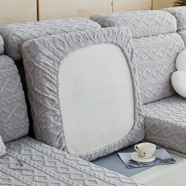 Housse en velours pour protection de canapé