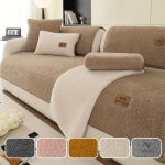 Housse Canapé Antidérapante en Peluche Universelle
